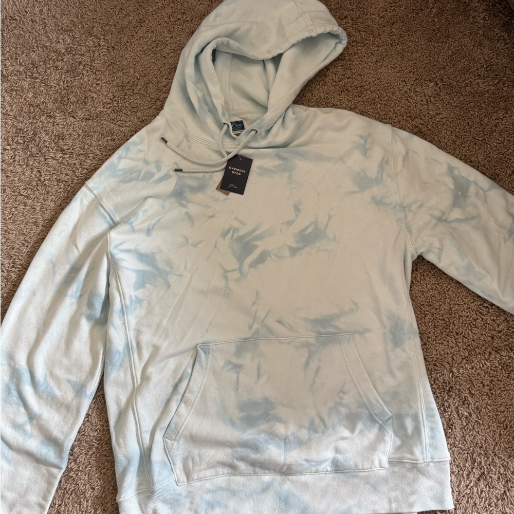 Men's Blue Tie-Dye Hoodie